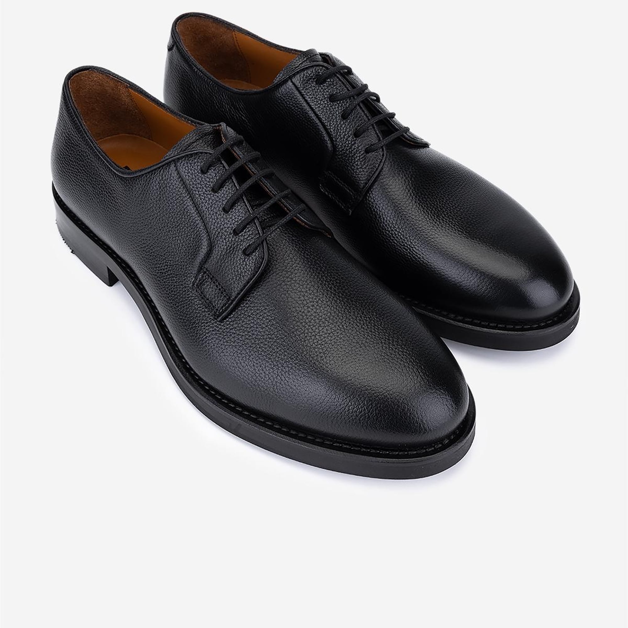 Valmenti Erkek Hakiki Deri Siyah Klasik Ayakkabı