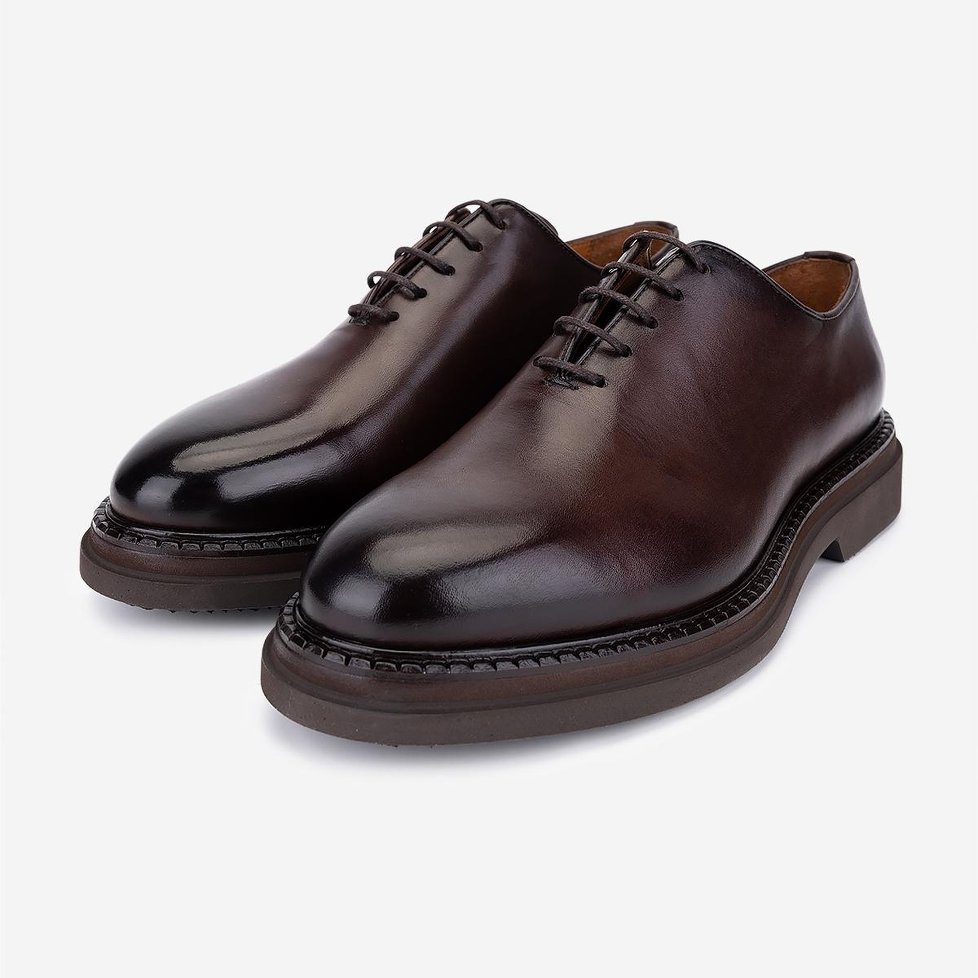 Valmenti Erkek Hakiki Deri Kahverengi Casual Ayakkabı