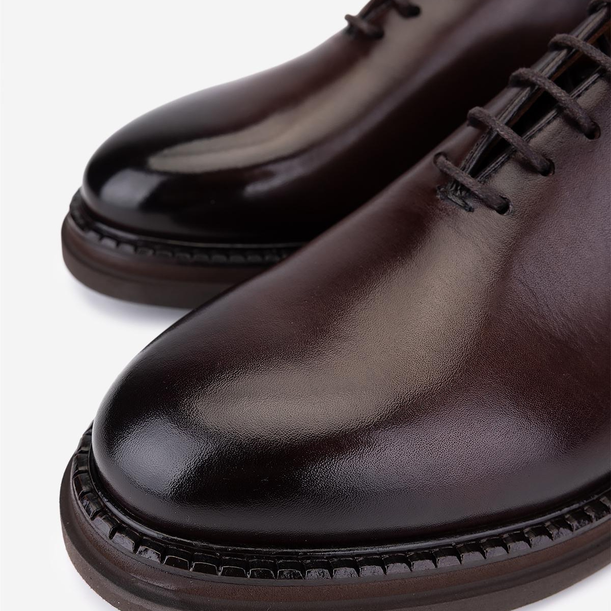 Valmenti Erkek Hakiki Deri Kahverengi Casual Ayakkabı