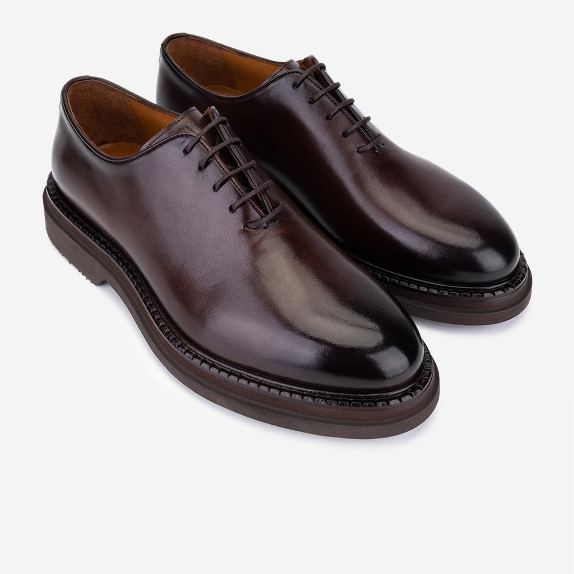 Valmenti Erkek Hakiki Deri Kahverengi Casual Ayakkabı