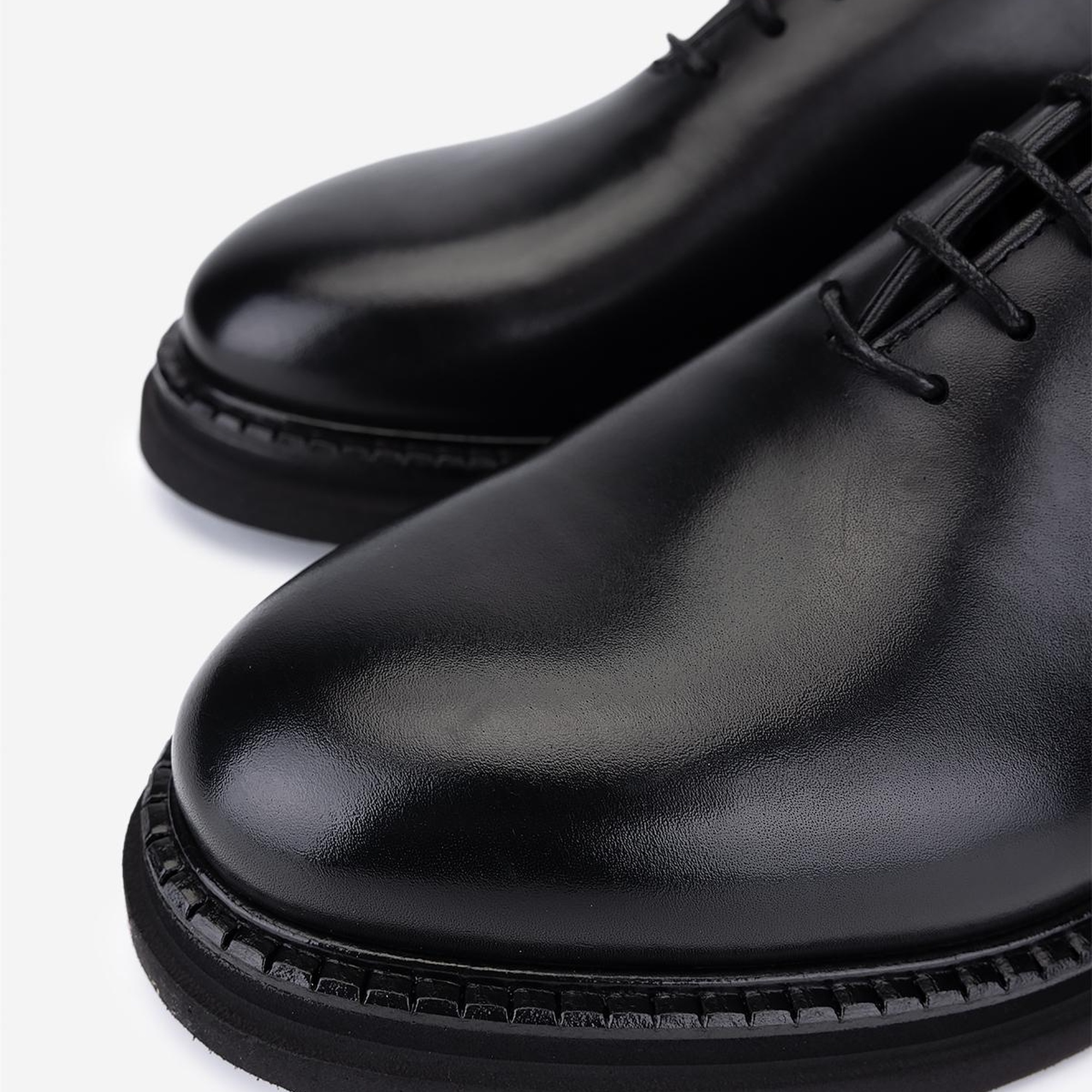 Valmenti Erkek Hakiki Deri Siyah Casual Ayakkabı