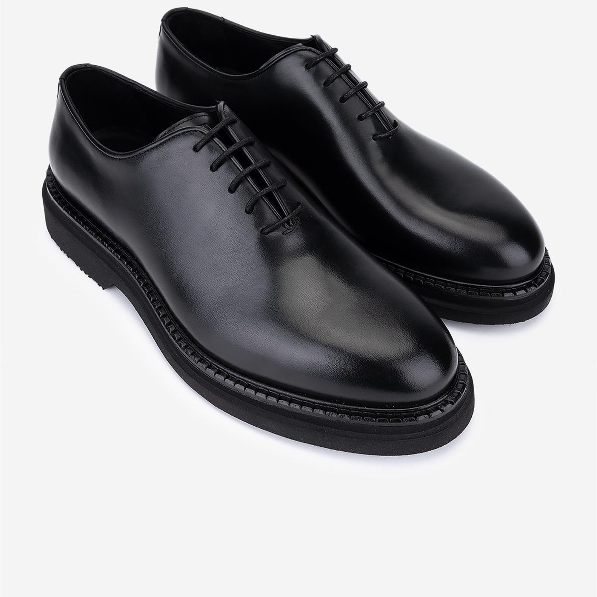 Valmenti Erkek Hakiki Deri Siyah Casual Ayakkabı