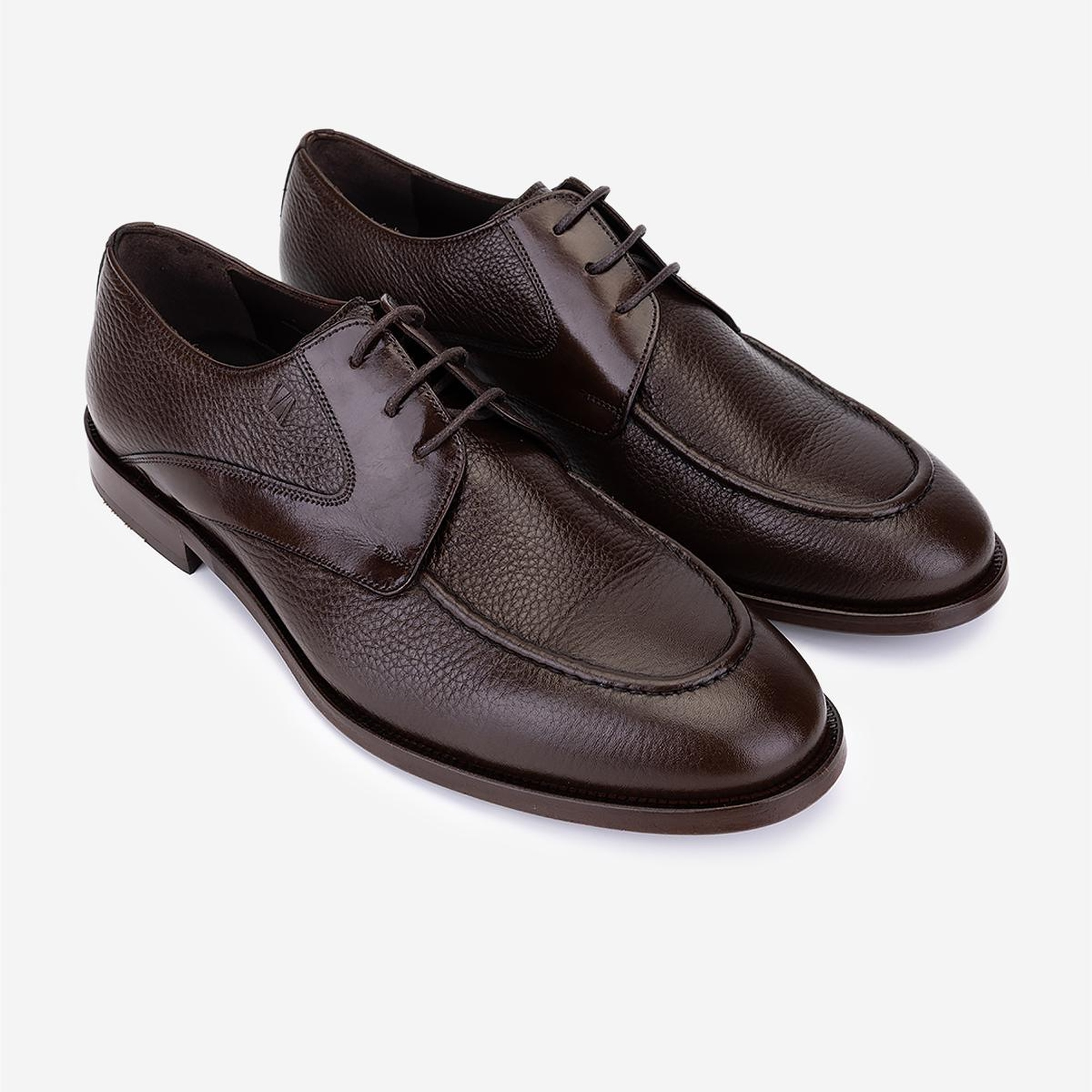 Valmenti Erkek Hakiki Deri Kahverengi Klasik Ayakkabı