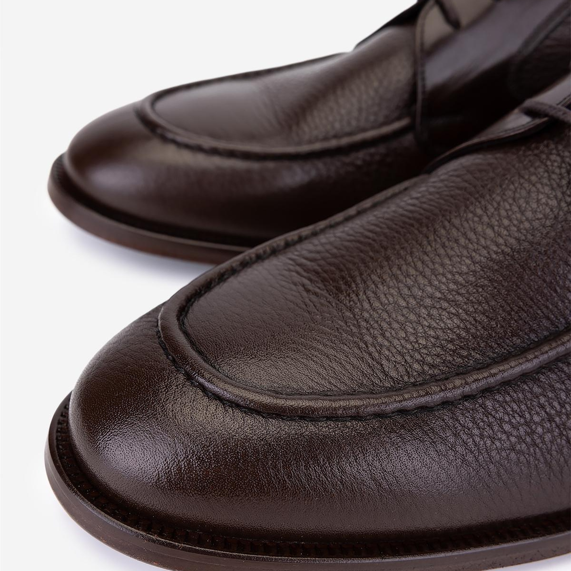 Valmenti Erkek Hakiki Deri Kahverengi Klasik Ayakkabı