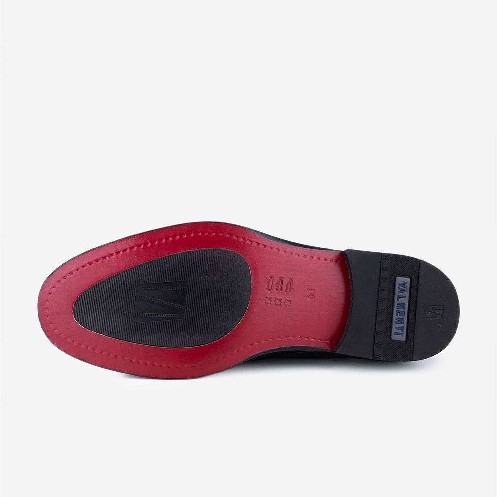 Valmenti Erkek Hakiki Deri Siyah Floter Klasik Ayakkabı