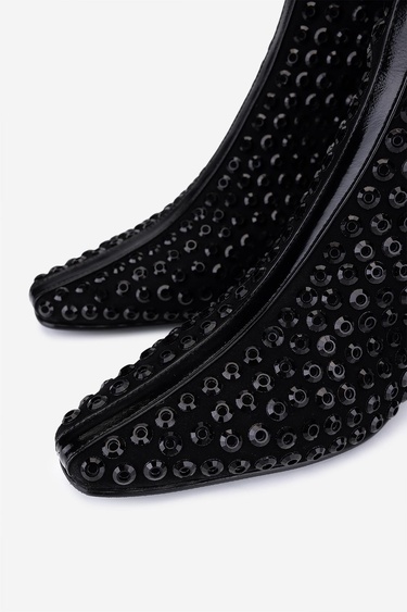  Valmenti Kadın Hakiki Deri Siyah Topuklu Bot