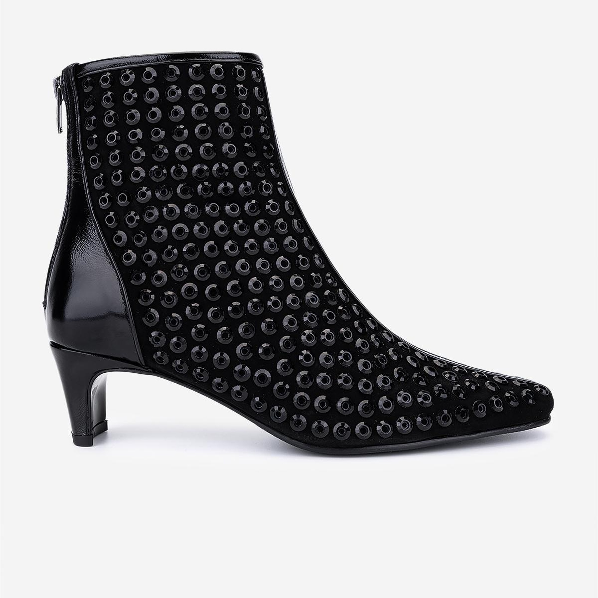 Valmenti Kadın Hakiki Deri Siyah Topuklu Bot