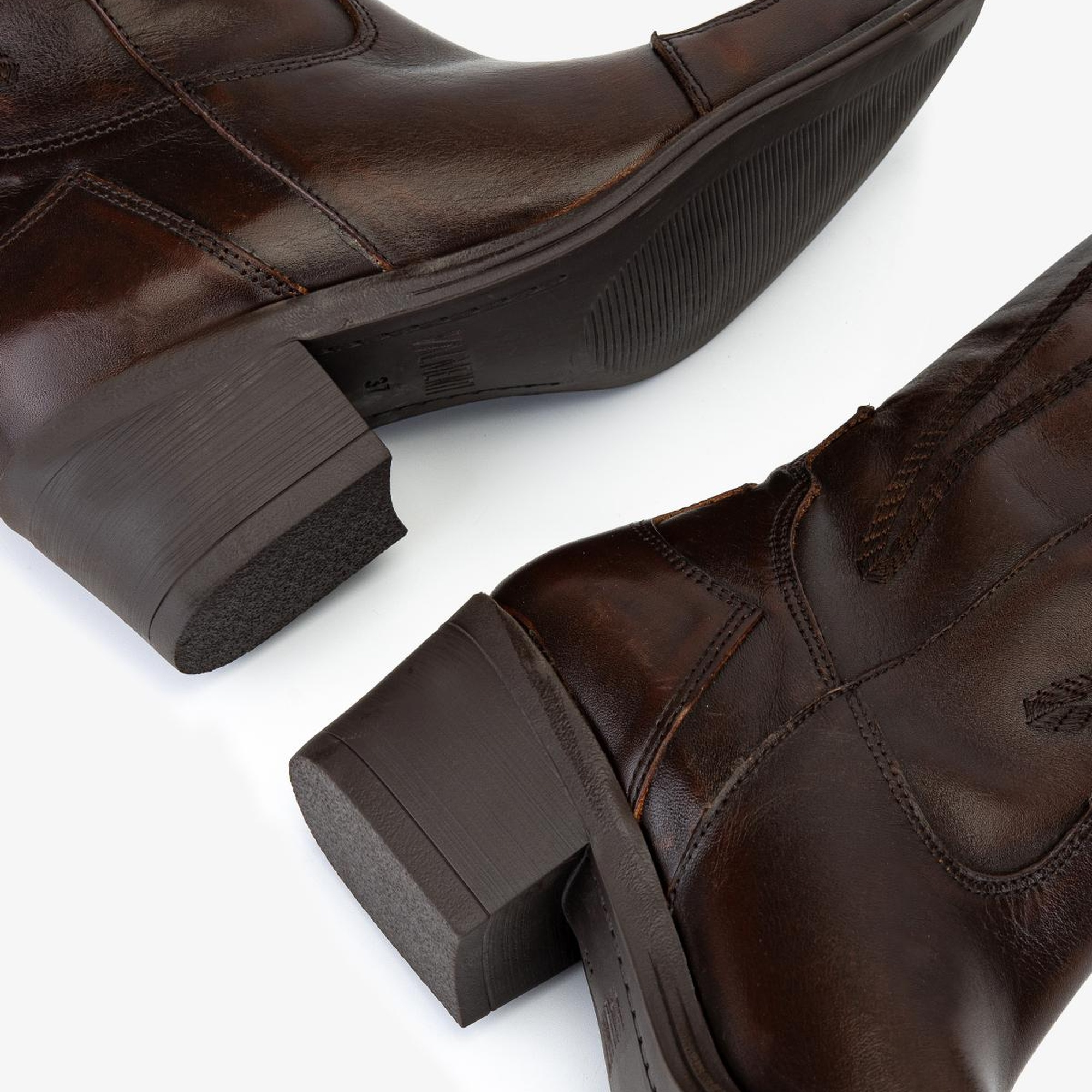 Valmenti Kadın Hakiki Deri Kahverengi Western Çizme