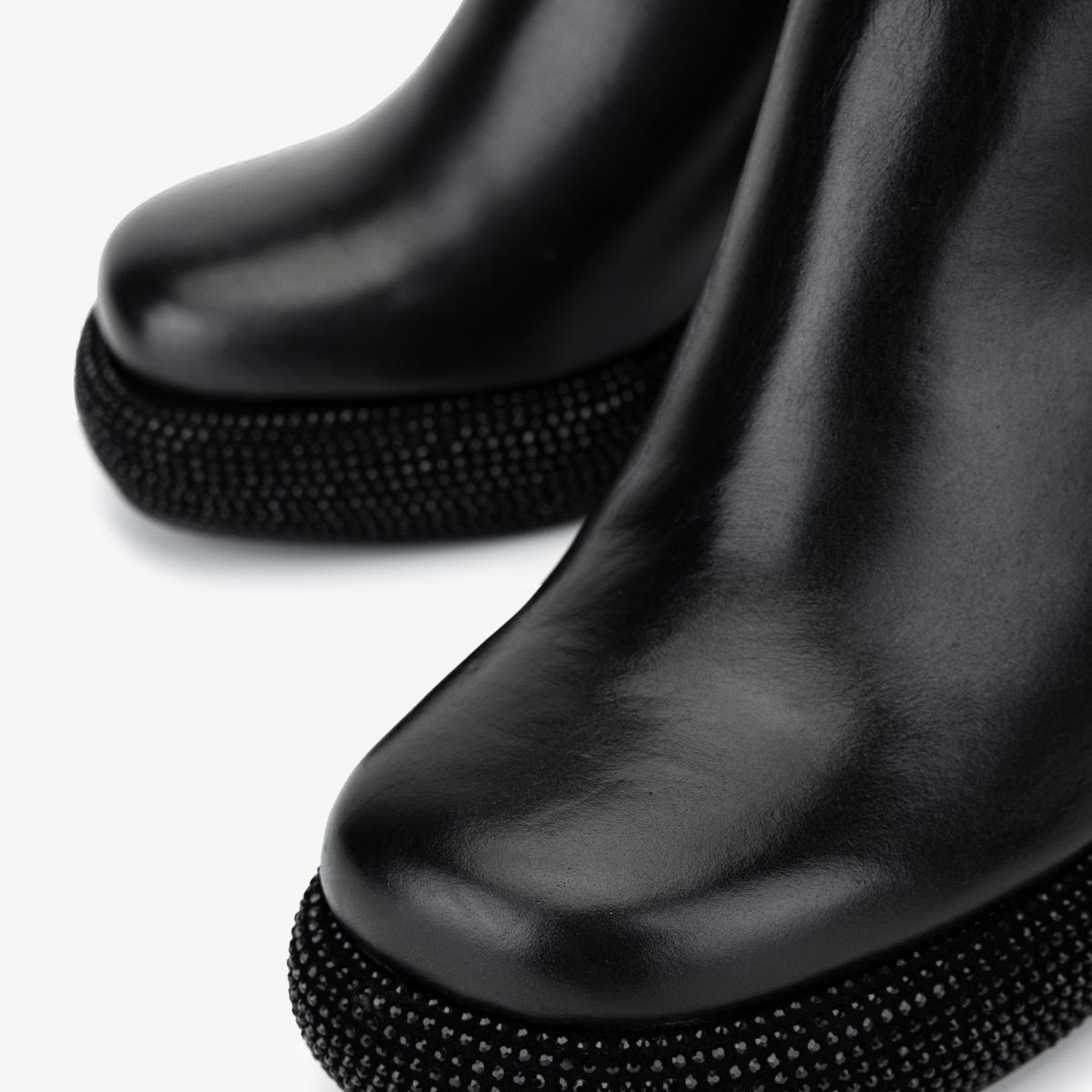 Valmenti Kadın Hakiki Deri Siyah Deri Topuklu Bot