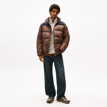 Tommy Hilfiger Jeans Vail Puffer Erkek Kahverengi Mont