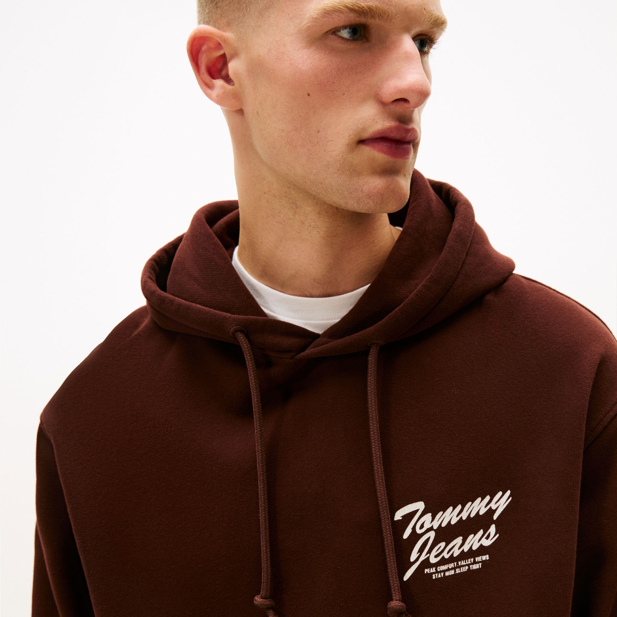 Tommy Hilfiger Relax Vovelty Graphic Erkek Kahverengi Sweatshirt