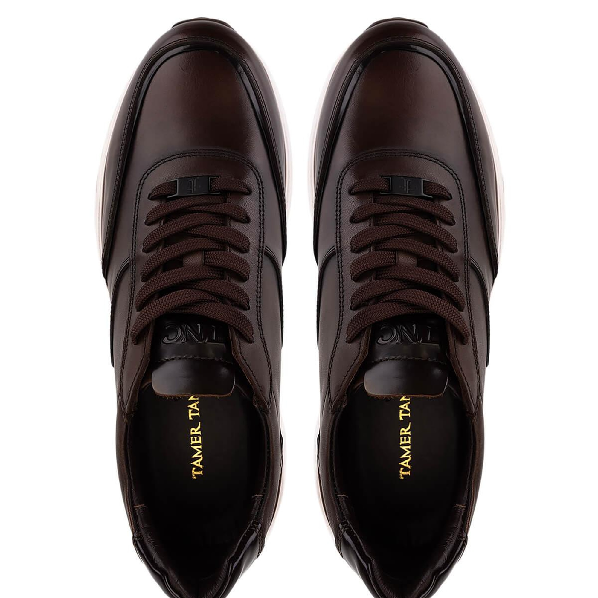 Tamer Tanca Erkek Hakiki Deri Kahverengi Sneakers & Spor Ayakkabı