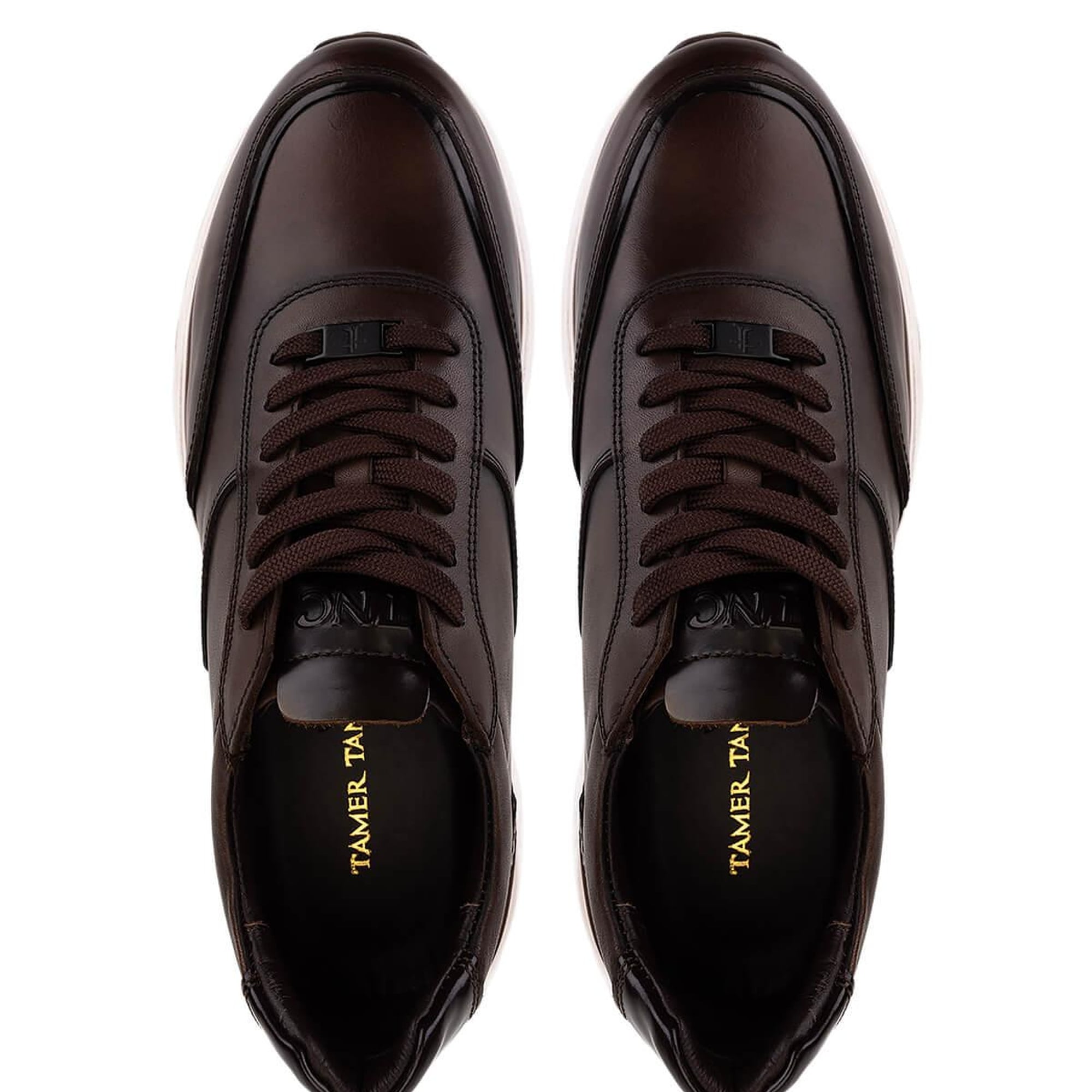 Tamer Tanca Erkek Hakiki Deri Kahverengi Sneakers & Spor Ayakkabı