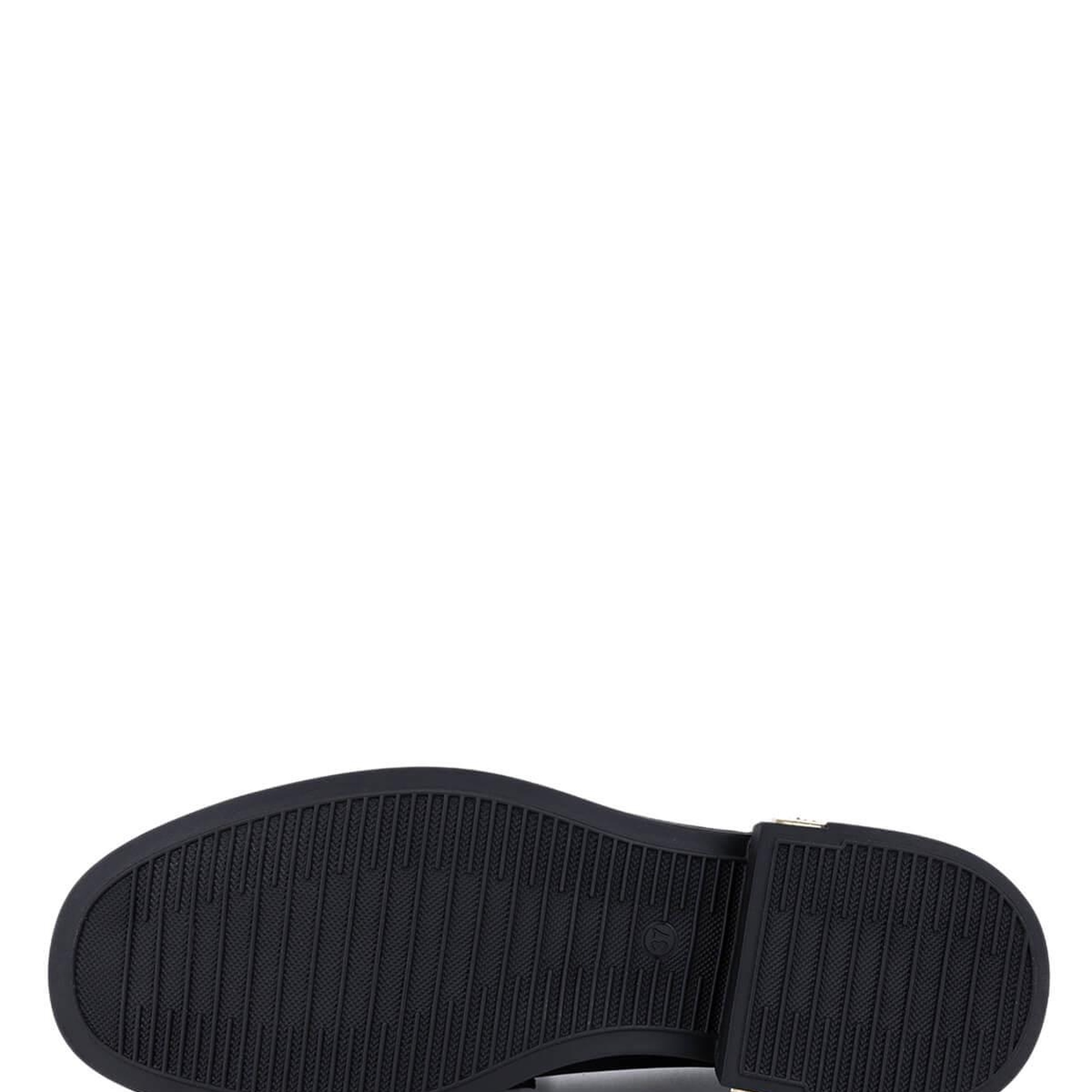 Tamer Tanca Kadın Hakiki Deri Siyah Deri Loafer Ayakkabı