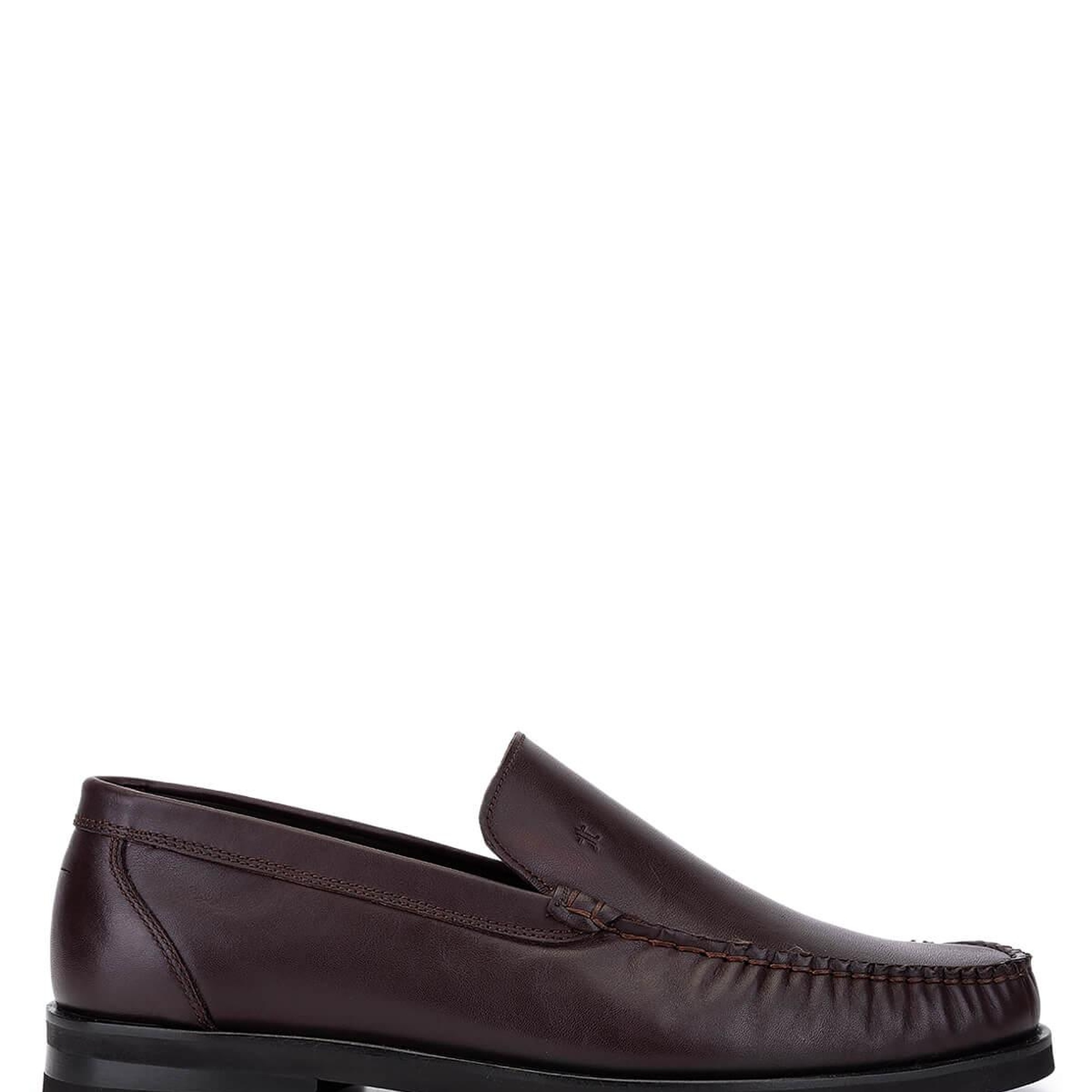 Tamer Tanca Erkek Hakiki Deri Kahverengi Loafer Ayakkabı