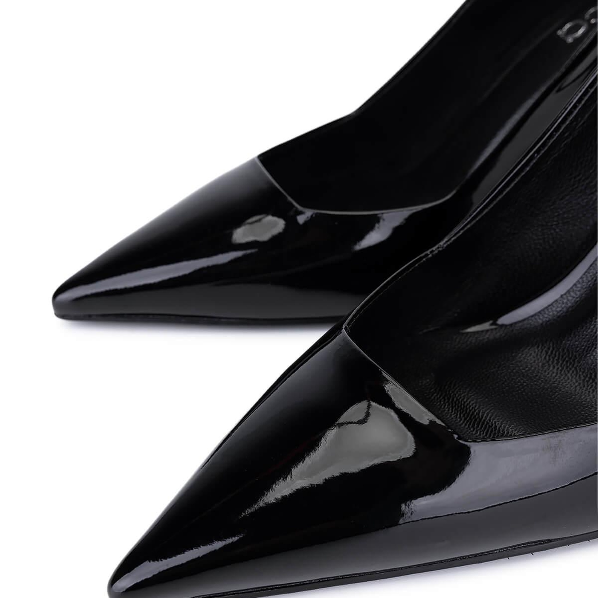 Tamer Tanca Kadın Siyah Rugan Topuklu Ayakkabı