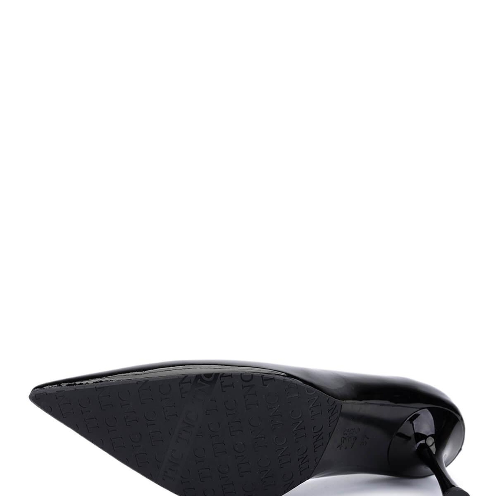 Tamer Tanca Kadın Siyah Rugan Topuklu Ayakkabı