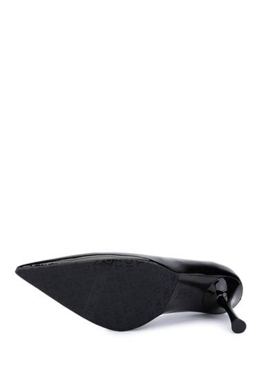  Tamer Tanca Kadın Siyah Rugan Topuklu Ayakkabı