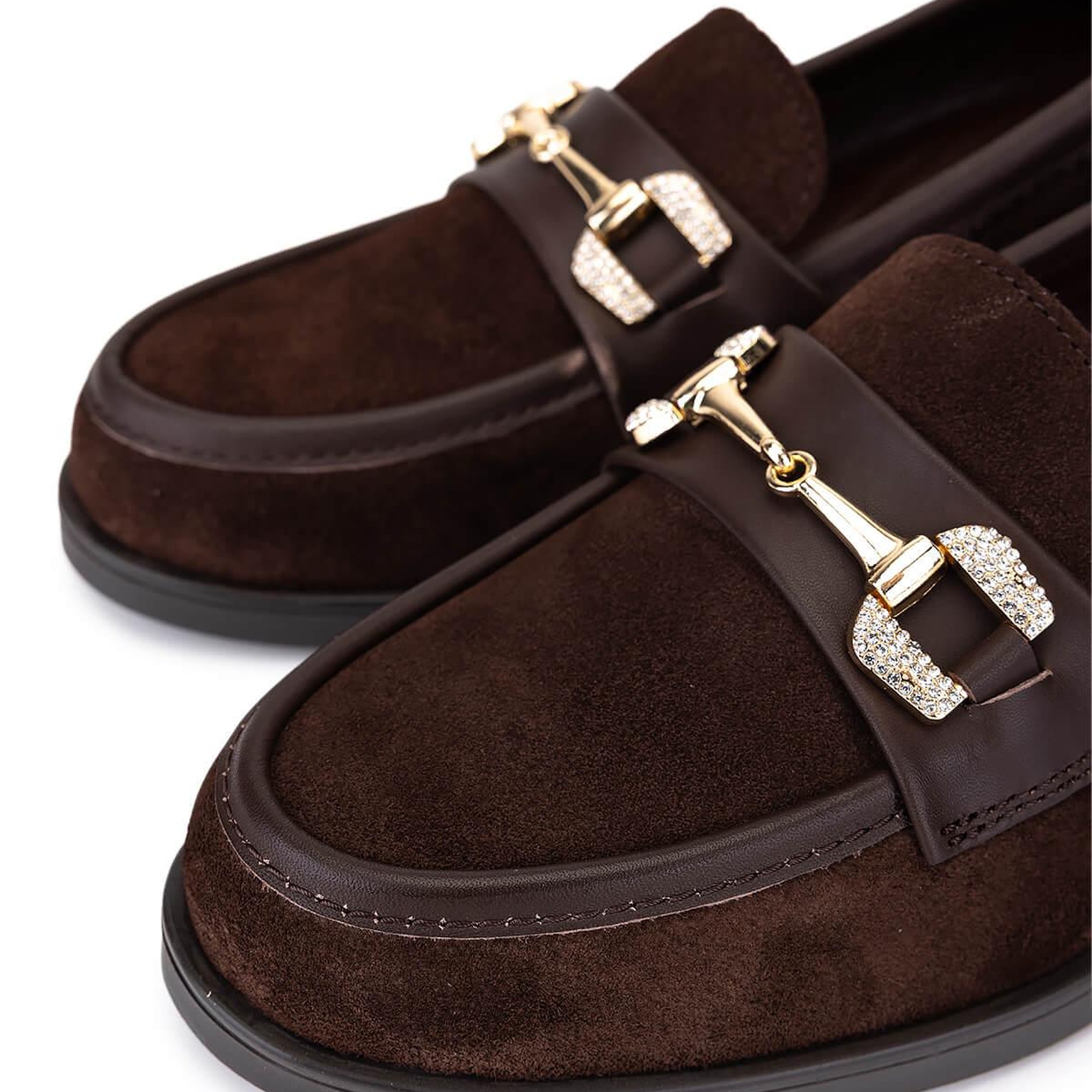 Tamer Tanca Kadın Hakiki Deri Kahverengi Makosen Ayakkabı