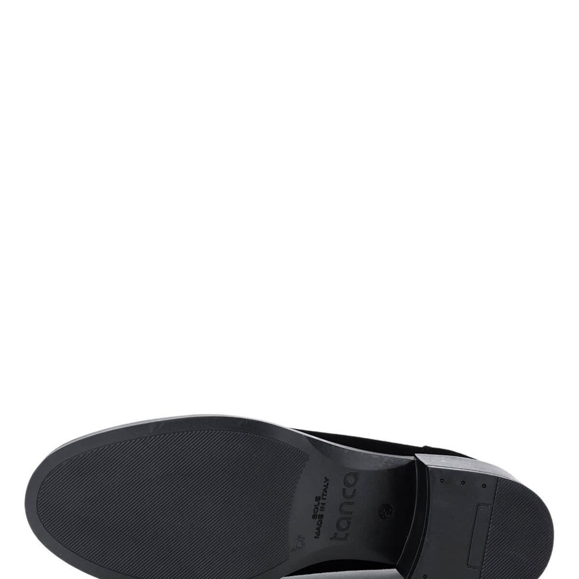 Tamer Tanca Kadın Hakiki Deri Siyah Süet Makosen Ayakkabı