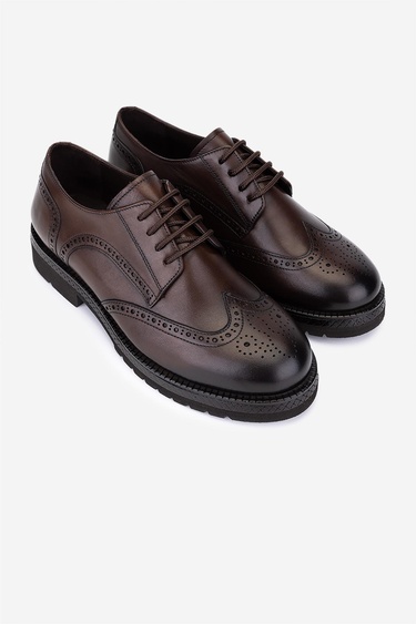  Valmenti Kadın Hakiki Deri Kahverengi Casual Ayakkabı