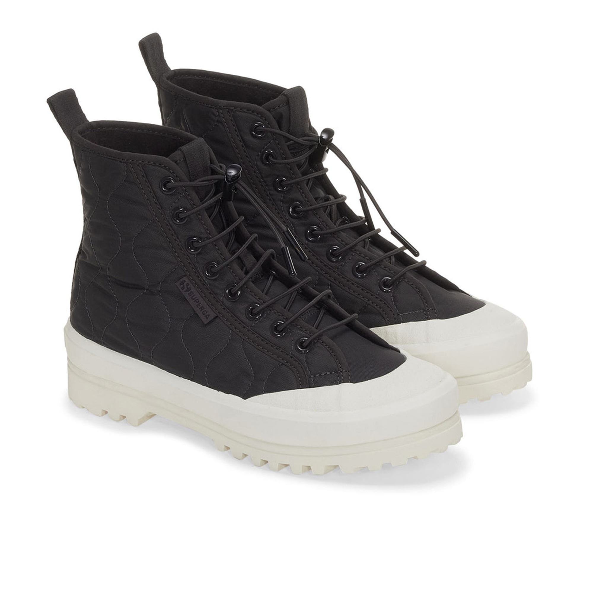 Superga 2644 Alpina Quilted Nylon Kadın Siyah Günlük Ayakkabı