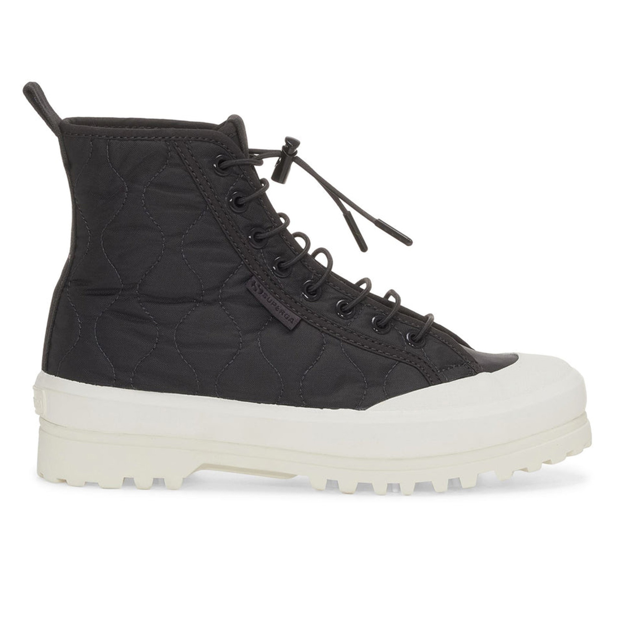 Superga 2644 Alpina Quilted Nylon Kadın Siyah Günlük Ayakkabı