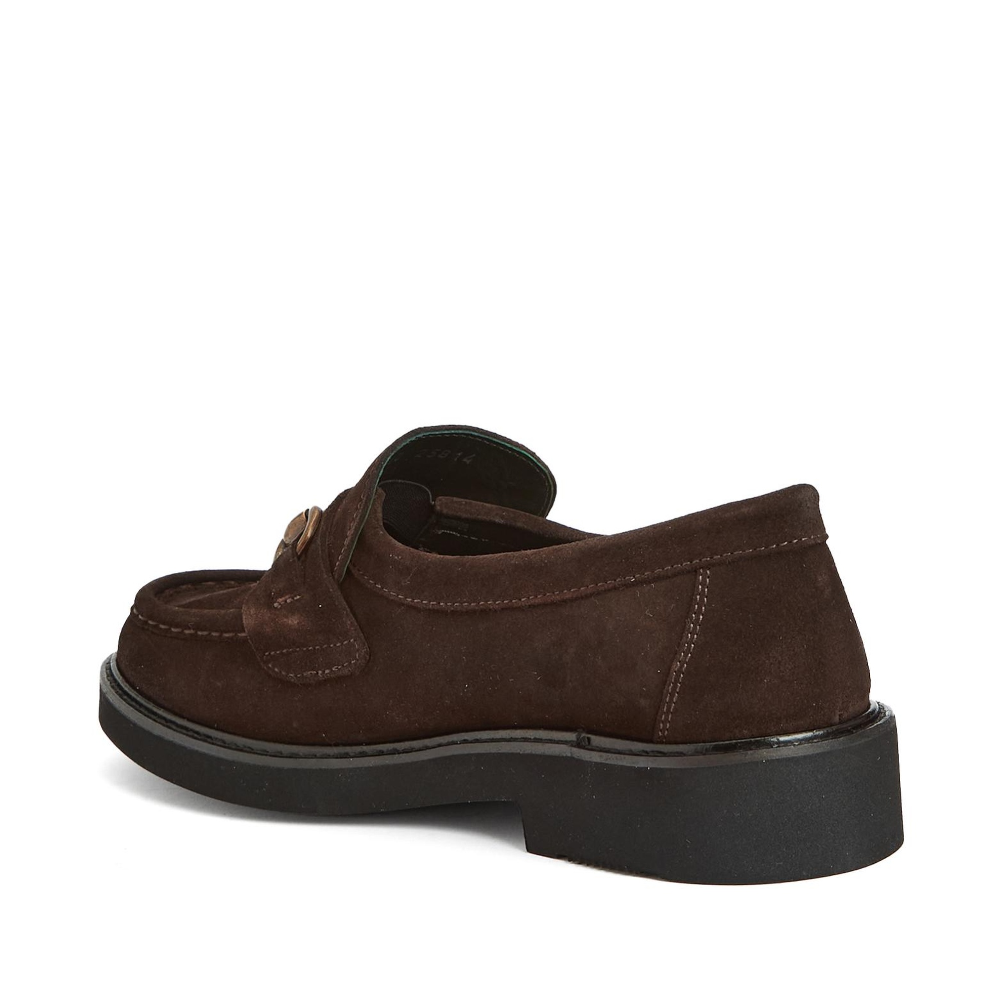 George Hogg Kadın Acı Kahve Tokalı Deri Loafer