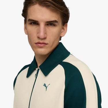  Puma T7 Relaxed Wing Collar Unisex Krem Ceket