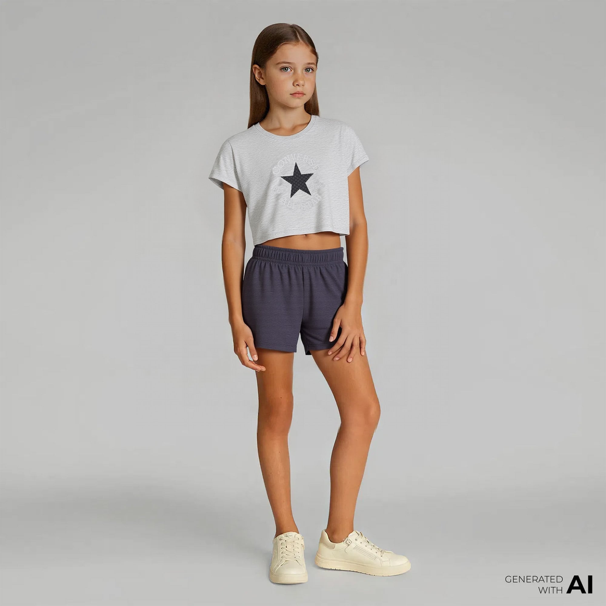  Converse Çocuk Gri Eşofman Takımı