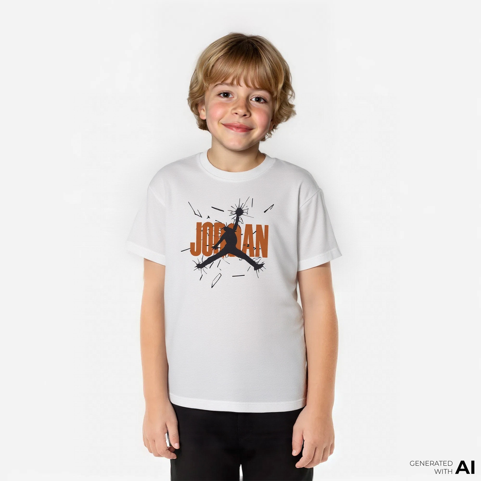 Jordan 85 Shatter Çocuk Beyaz T-Shirt