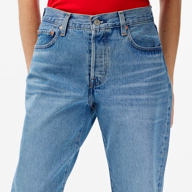  Levi'S 501 90S In Love With You Kadın Mavi Jean