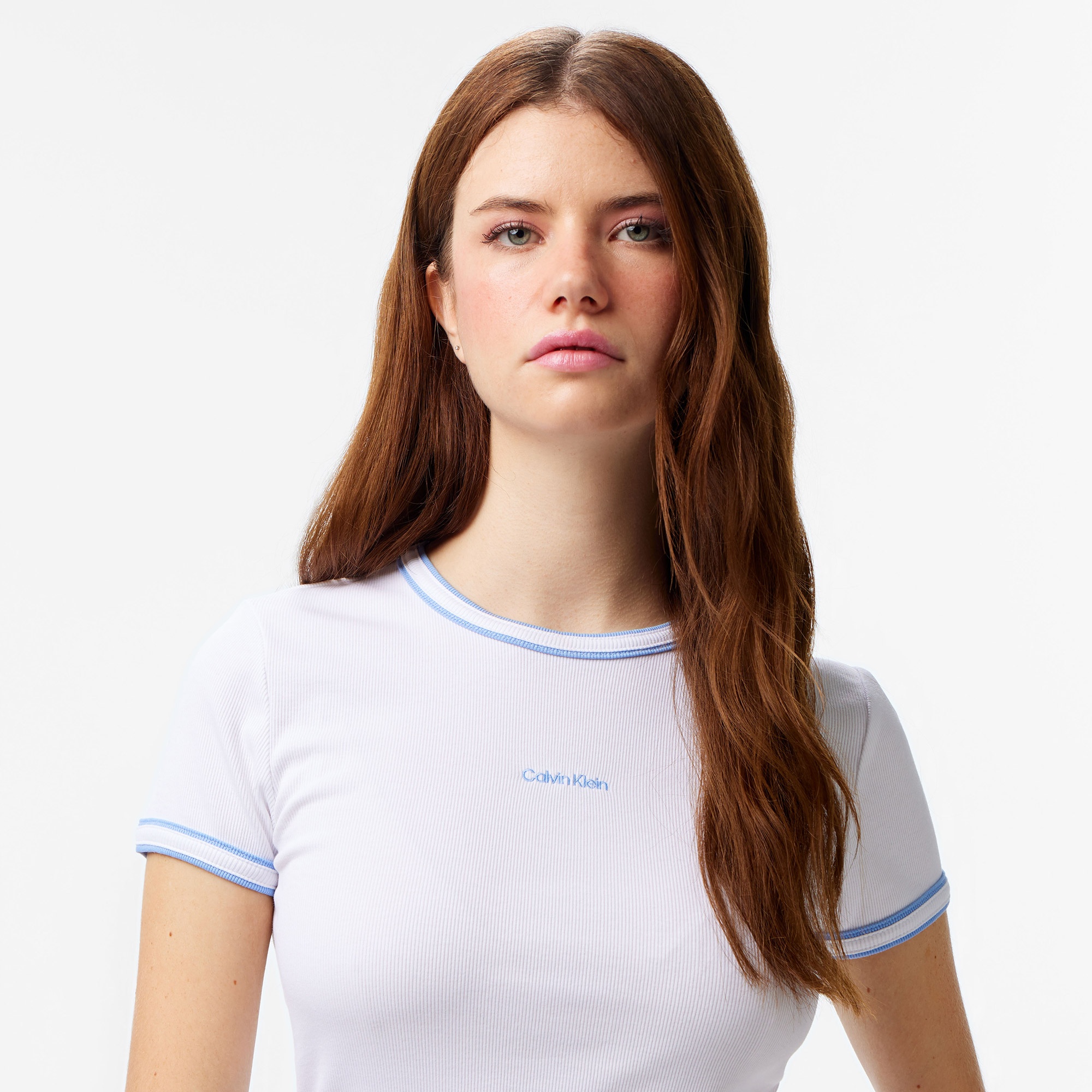 Calvin Klein Kadın Beyaz T-Shirt