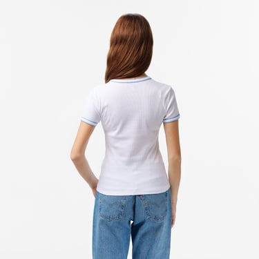  Calvin Klein Kadın Beyaz T-Shirt