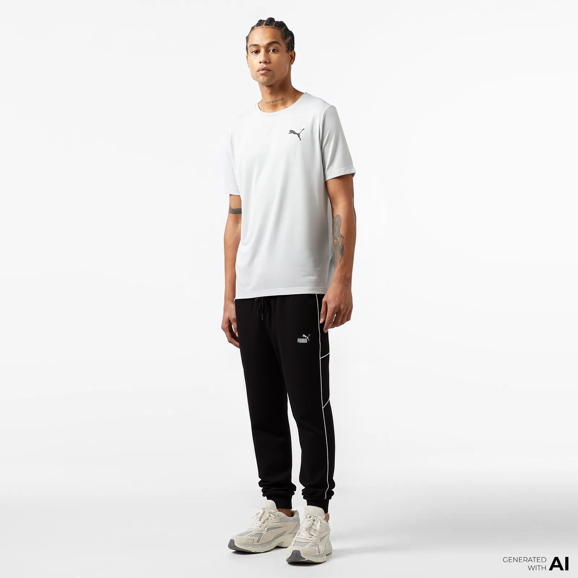  Puma  SPORT Sweats TR cl Erkek Siyah Eşofman Altı