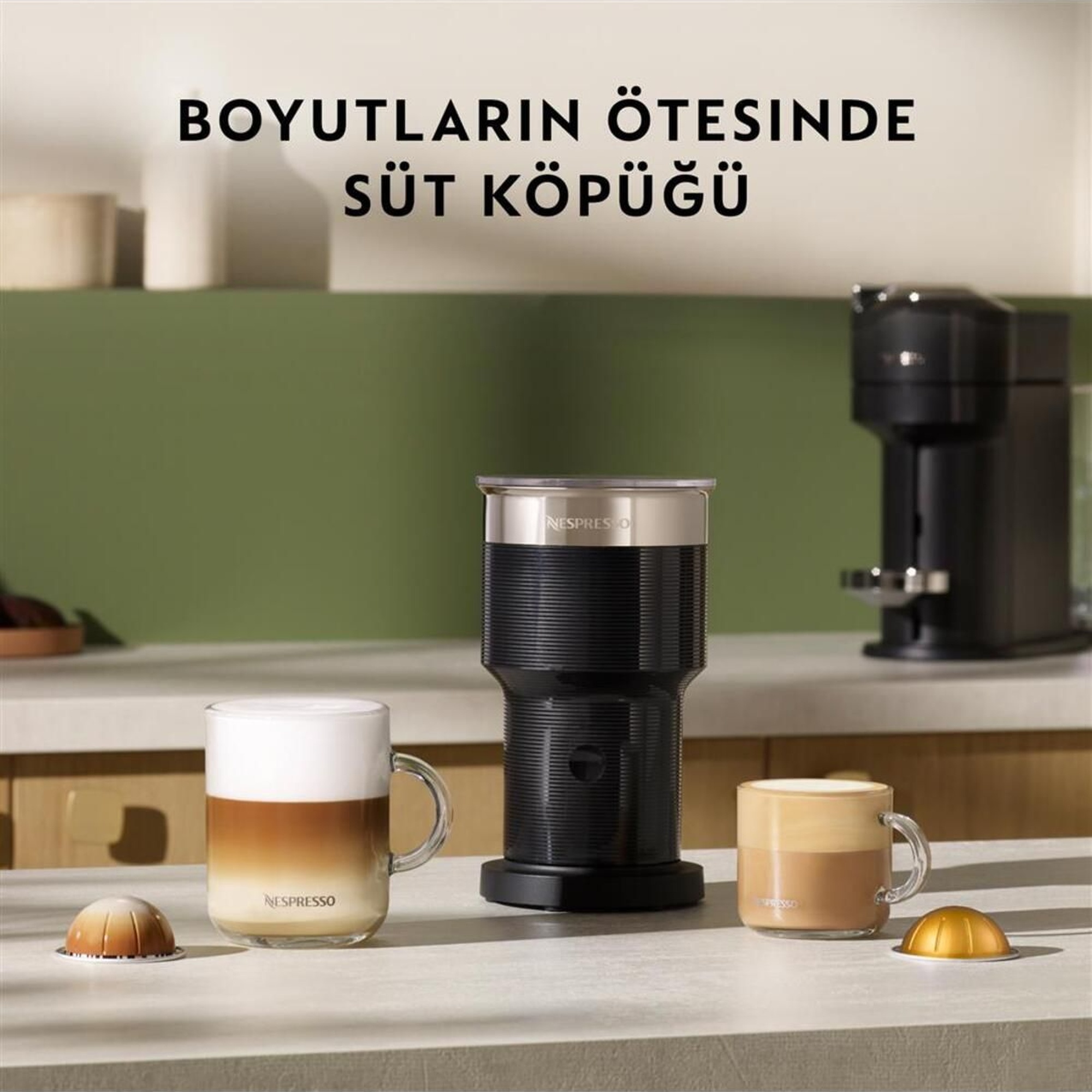 Nespresso Aeroccino XL Süt Köpürtücü, Siyah