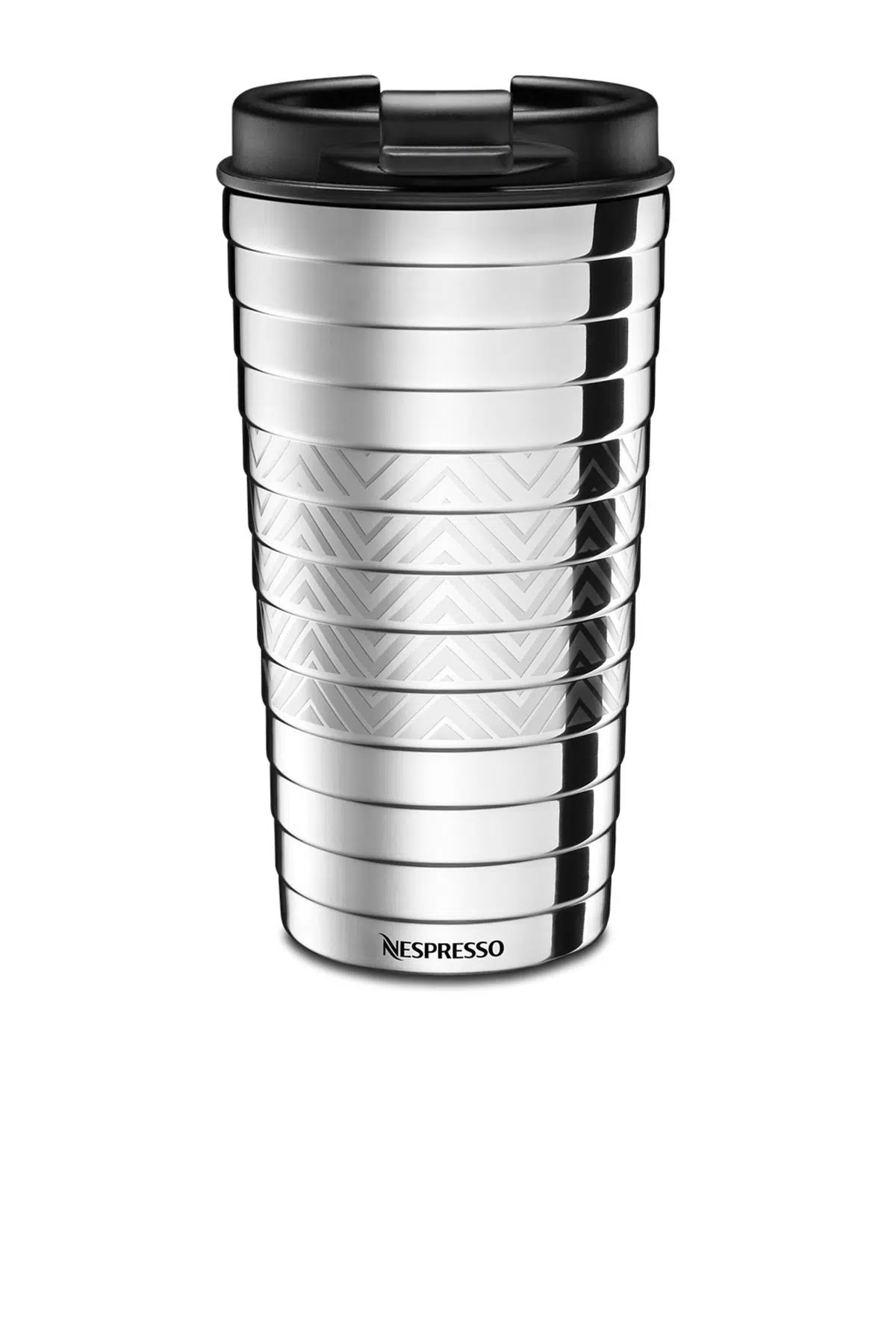  Nespresso Touch Travel Paslanmaz Çelik Termos 345 ML, Gümüş