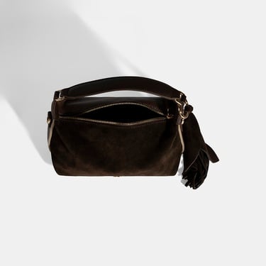  Kadın Kahve Püskül Aksesuarlı Omuz Askılı El Çantası