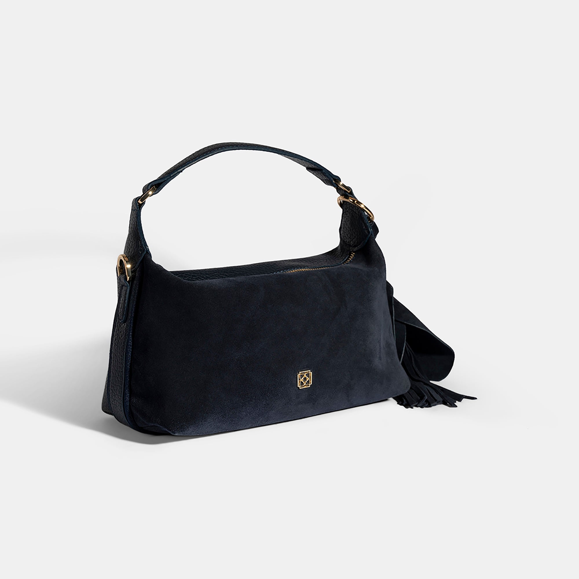 DESA - SZ Kadın Lacivert Püskül Aksesuarlı Omuz Askılı El Çantası