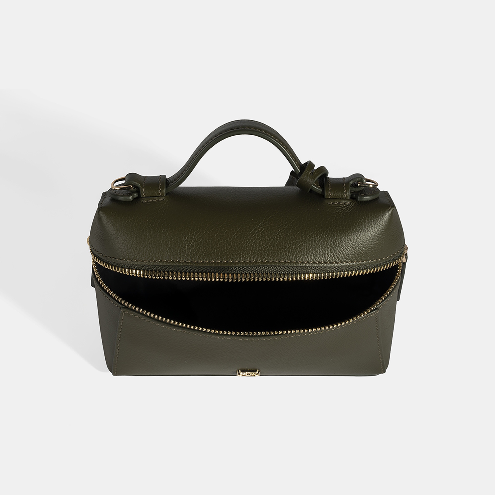 Kadın Yeşil Omuz Askılı Mini Deri El Çantası