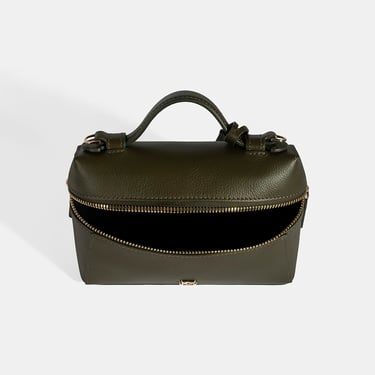  Kadın Yeşil Omuz Askılı Mini Deri El Çantası