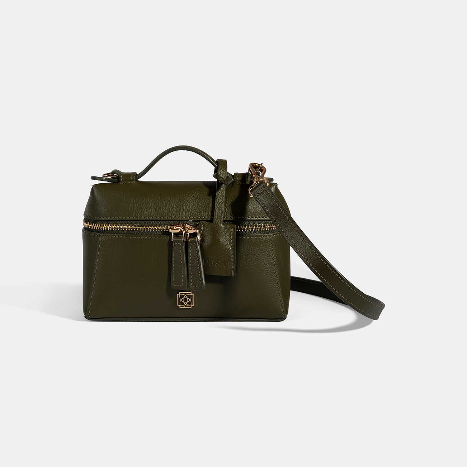  Kadın Yeşil Omuz Askılı Mini Deri El Çantası