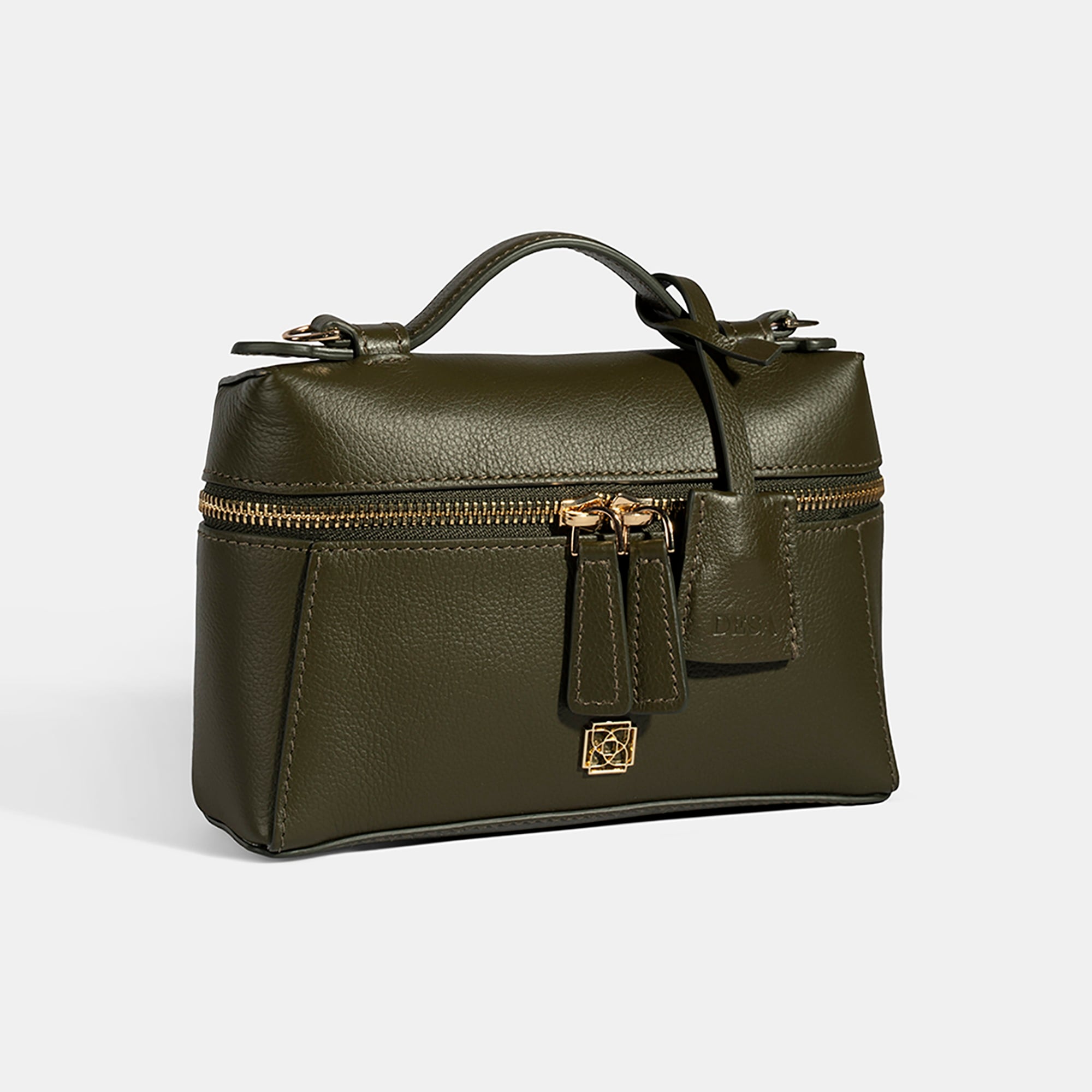 Kadın Yeşil Omuz Askılı Mini Deri El Çantası