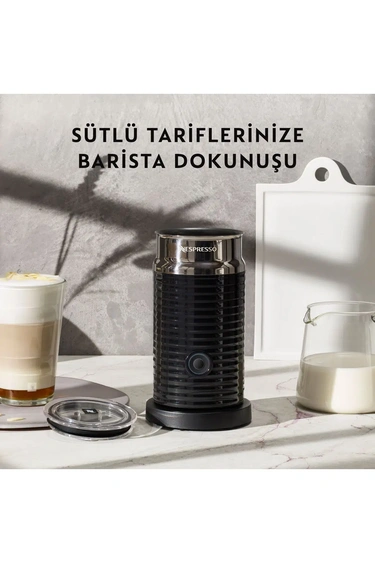  Nespresso Aeroccino 3 Süt Köpürtme Makinesi,Siyah