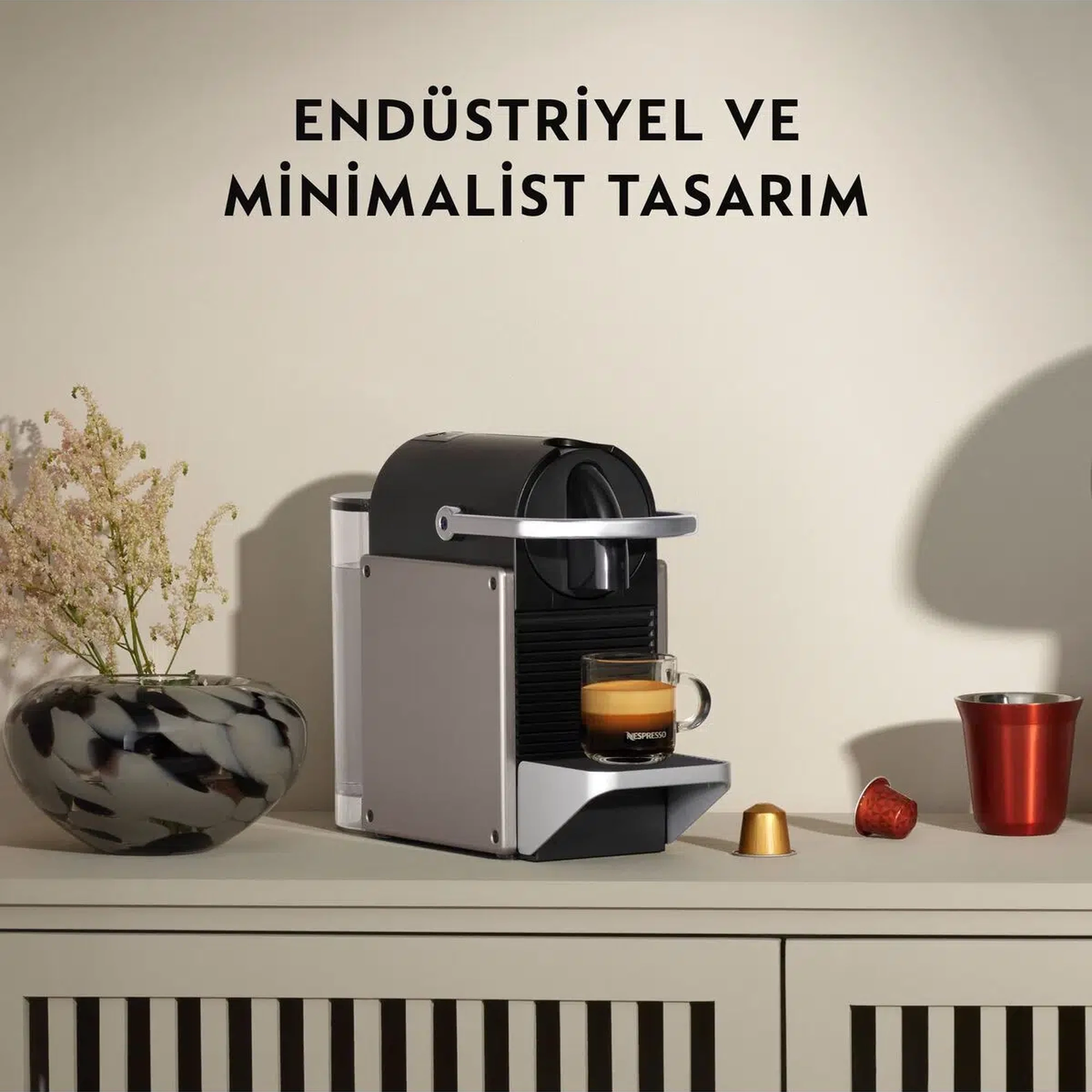 Nespresso C62 Pixie Espresso Kahve Makinesi,Titan