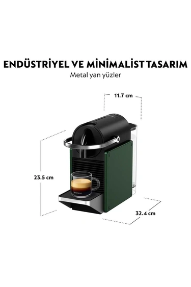  Nespresso C62 Pixie Kahve Makinesi,Yeşil