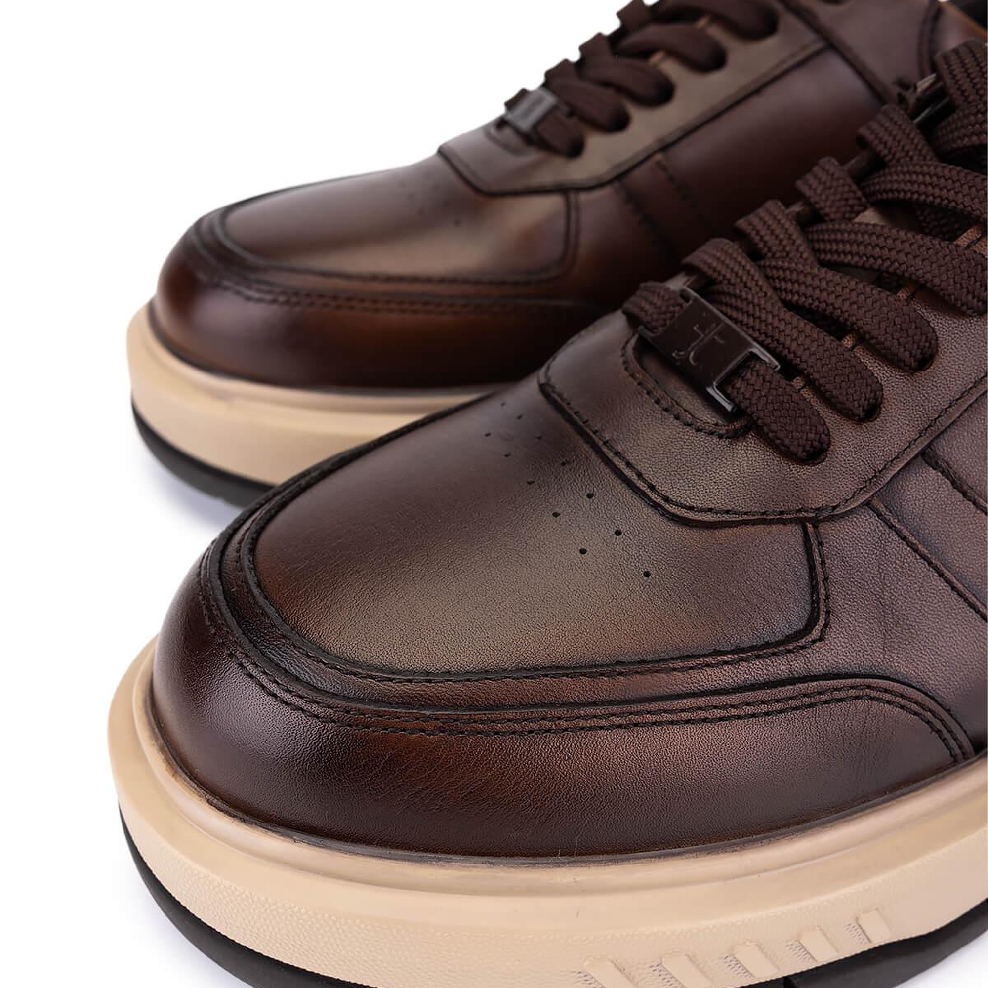 Tamer Tanca Erkek Hakiki Deri Taba Sneakers & Spor Ayakkabı