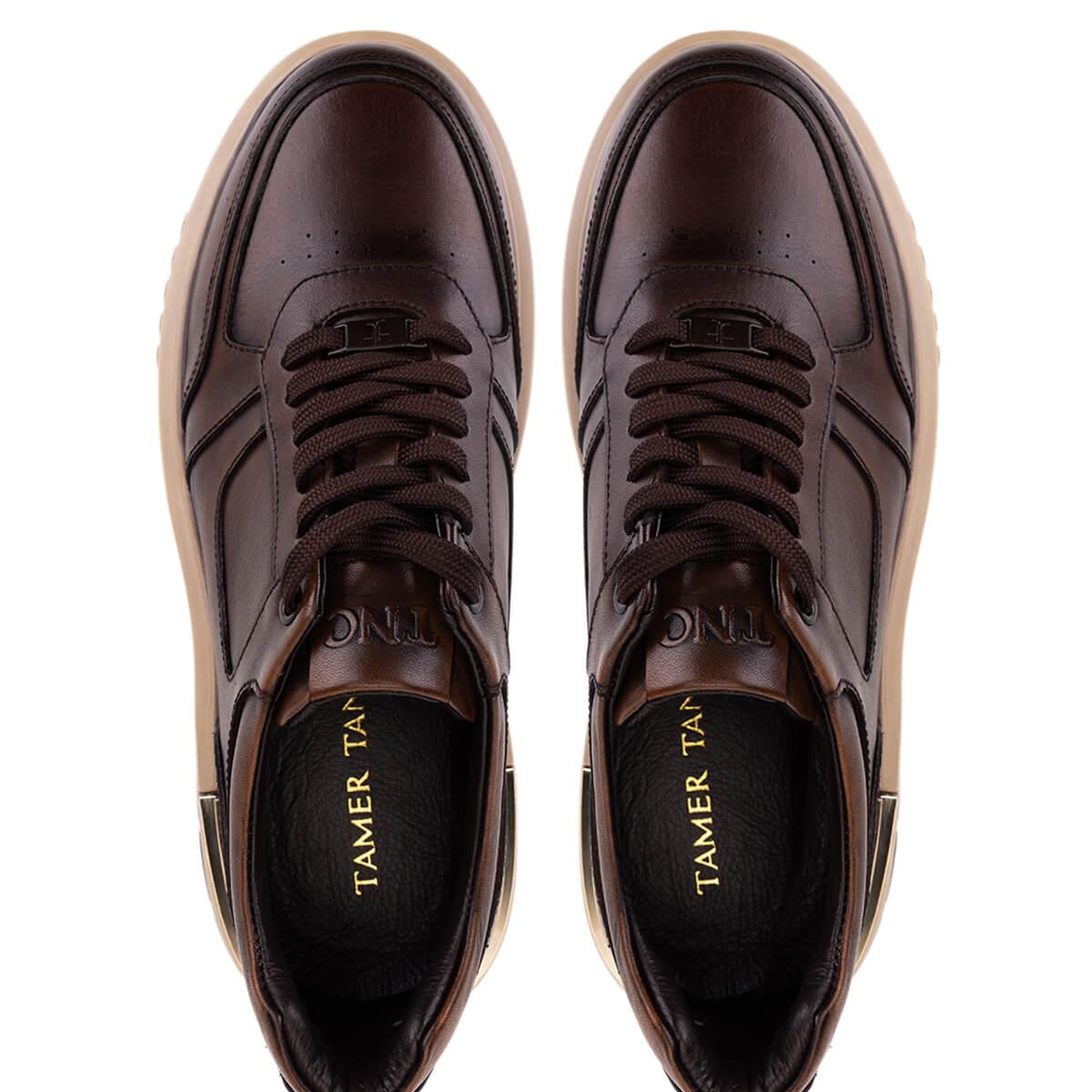 Tamer Tanca Erkek Hakiki Deri Taba Sneakers & Spor Ayakkabı