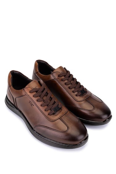 Tamer Tanca Erkek Hakiki Deri Taba Casual Ayakkabı
