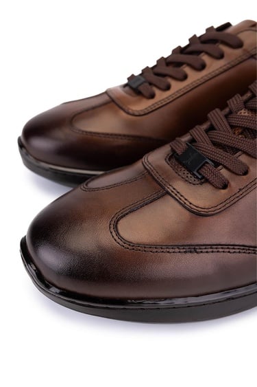  Tamer Tanca Erkek Hakiki Deri Taba Casual Ayakkabı